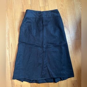 Jcrew wool skirt w/back pleating detail